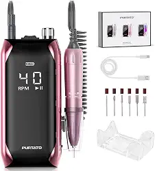 Purtato Lixadeira Elétrica Profissional 40.000 RPM Recarregável