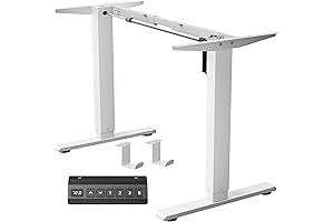 Standing Desk Frame with Adjustable Legs for Tables