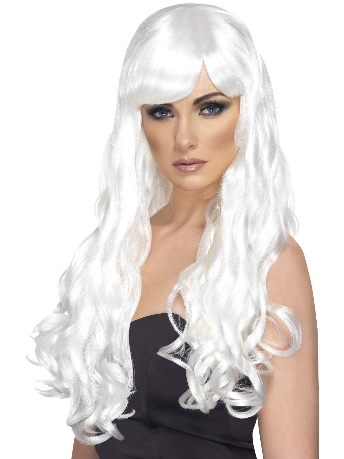 White Desire Wig Long Curls