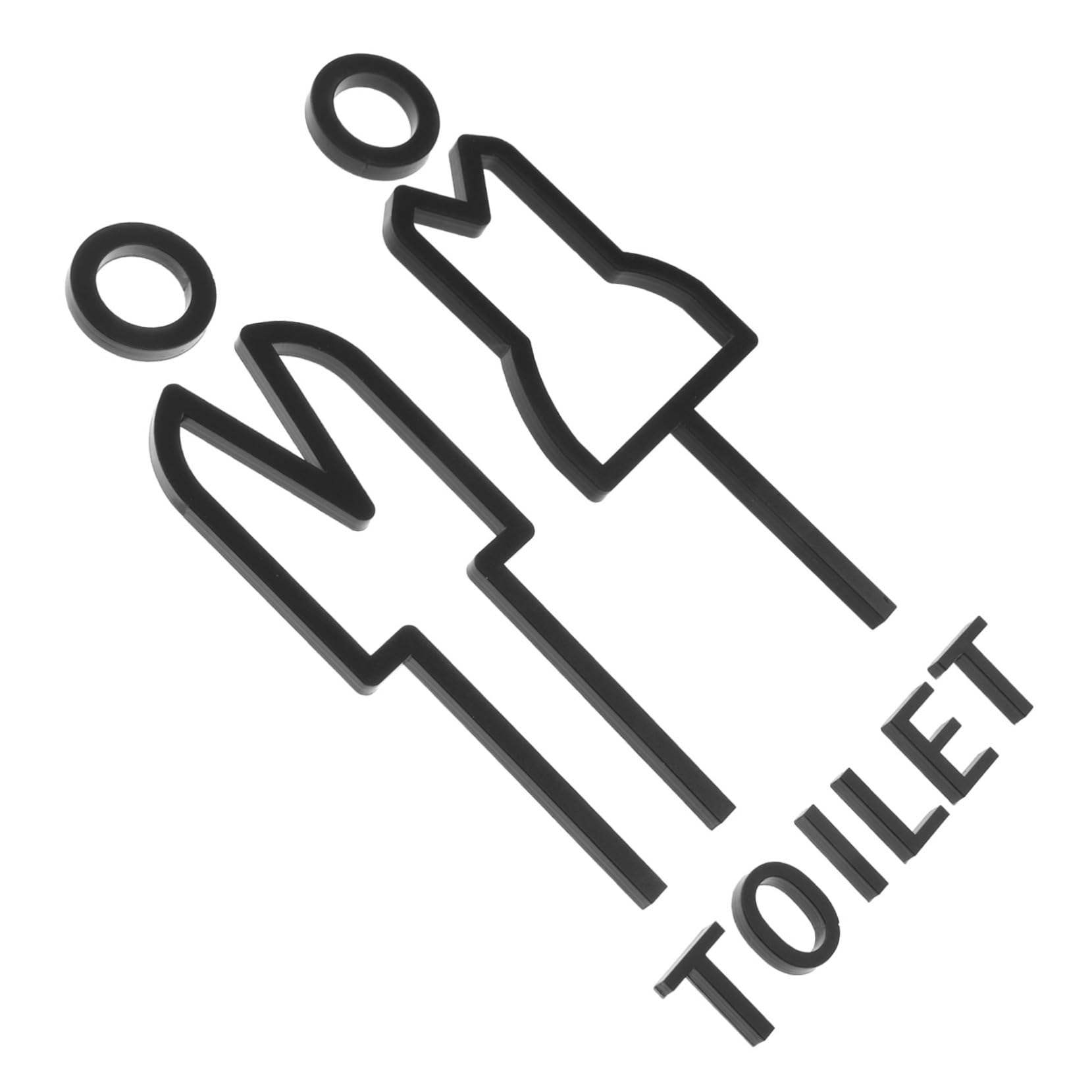 Gadpiparty 5pares Cartel De Identificación De Baño Para Hombres y Mujeres Placa De Señalización Elegante Para Aseos Para Hoteles y Restaurantes