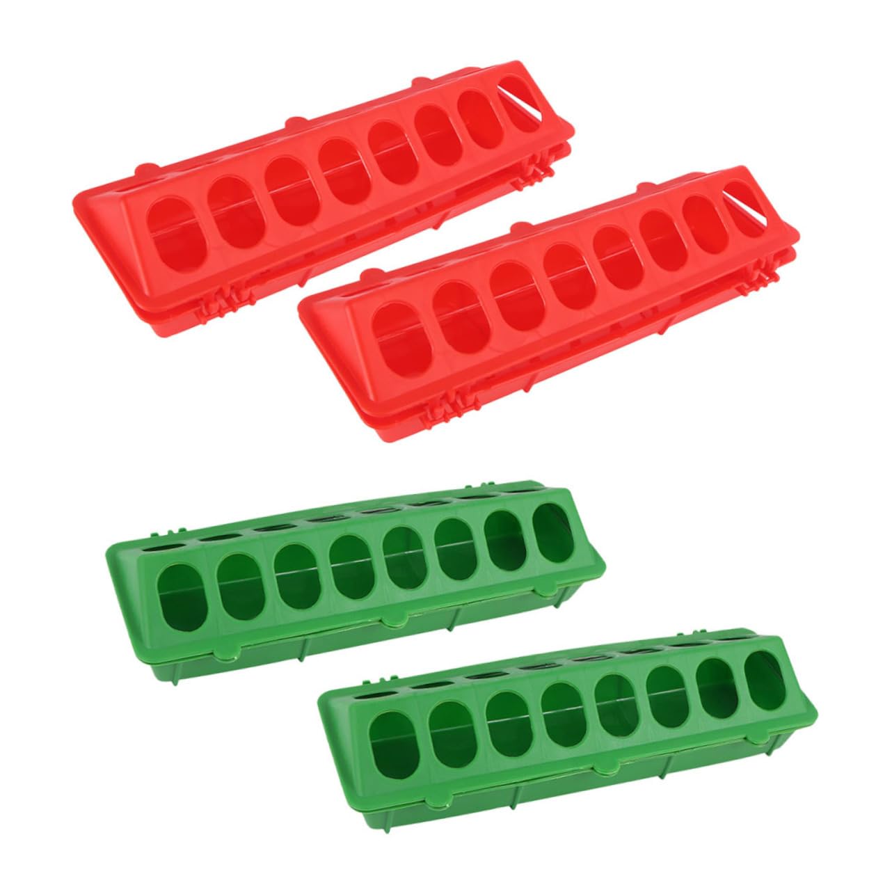 Mangiatoia per Colombe in Plastica Multiuso 4 Pezzi