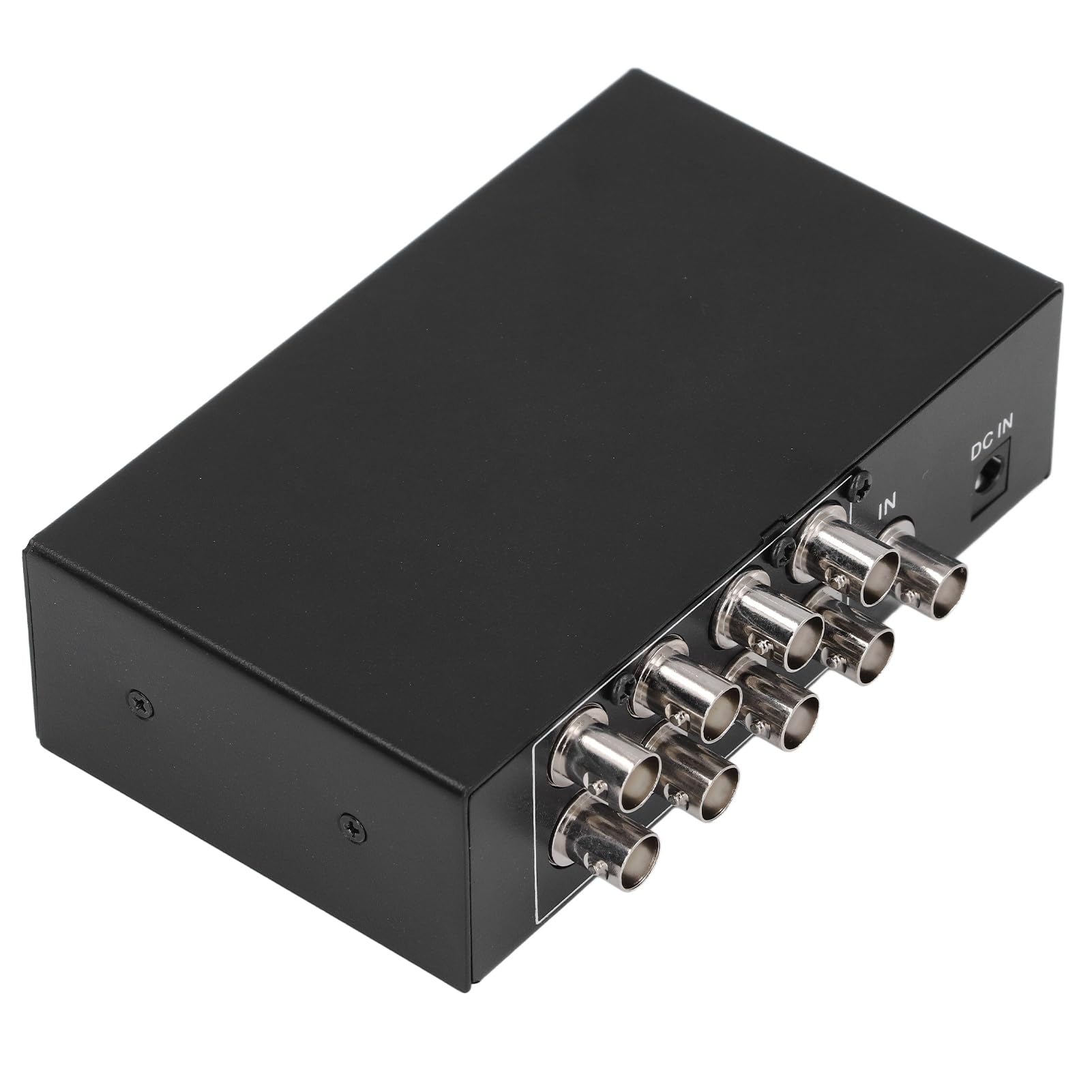Bewinner Divisore Video BNC a 8 Porte 1 Ingresso 8 Uscite, Amplificatore Distributore Coassiale 1080P per di Monitoraggio Video Telecamera di Sicurezza CCTV (Spina Europea)