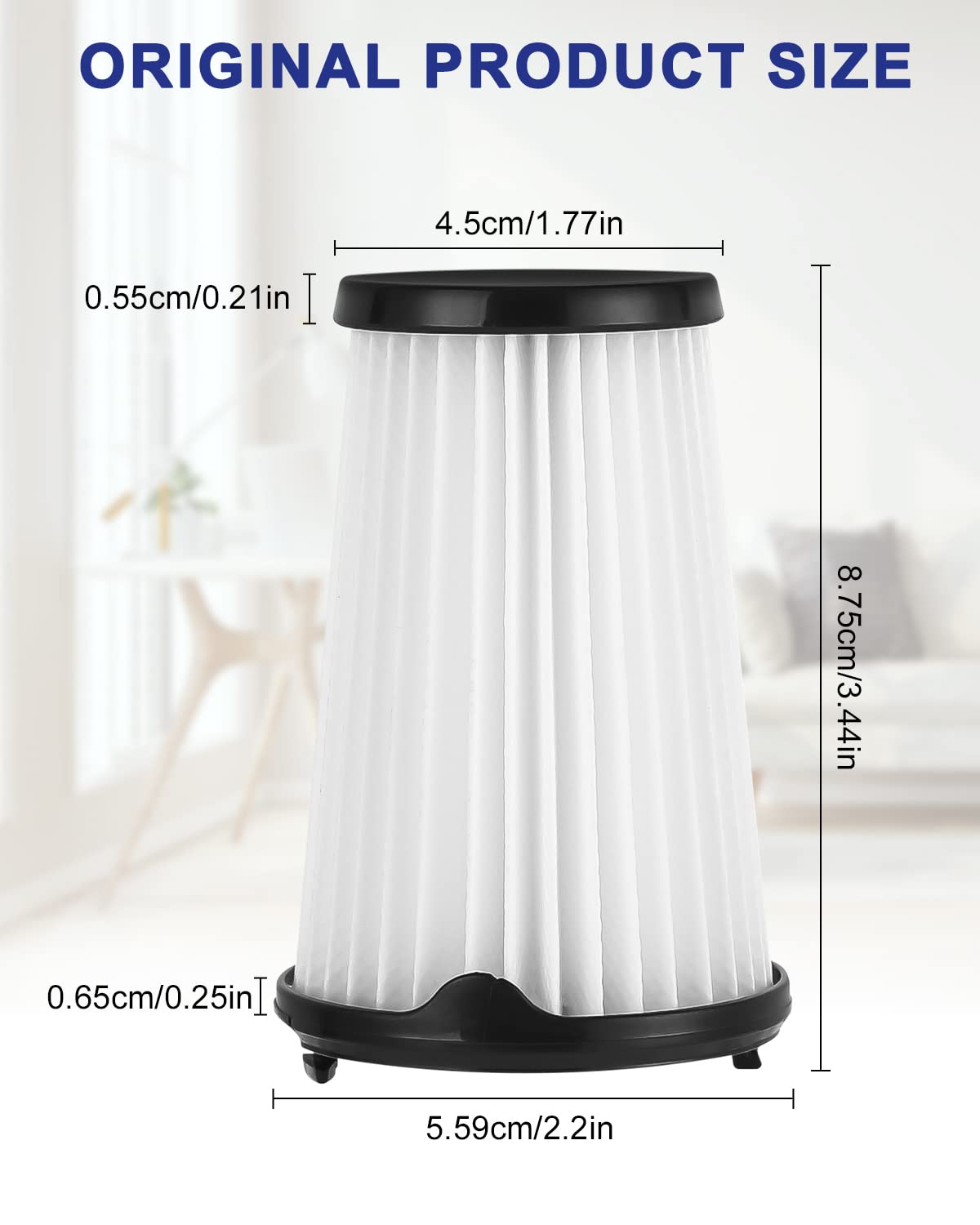 Filtre Lavable AEG Filtres HEPA McFilter Pour AEG CX7 QX8 - Lot De 2 - Compatible AEF150 - Aspirateurs Sans Fil Filtre Rechange Aspirateur