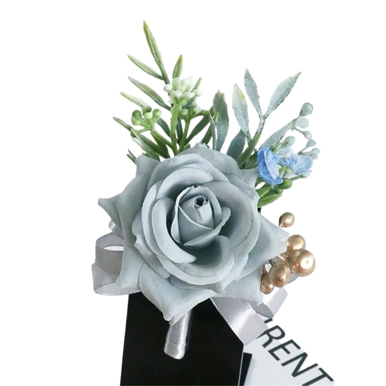 GHHZML Boutonniere Simulated Floral Corsage Bride Brooch Pin Artificial Flower Silk Wedding Boutonnieres Calla Lily Groom