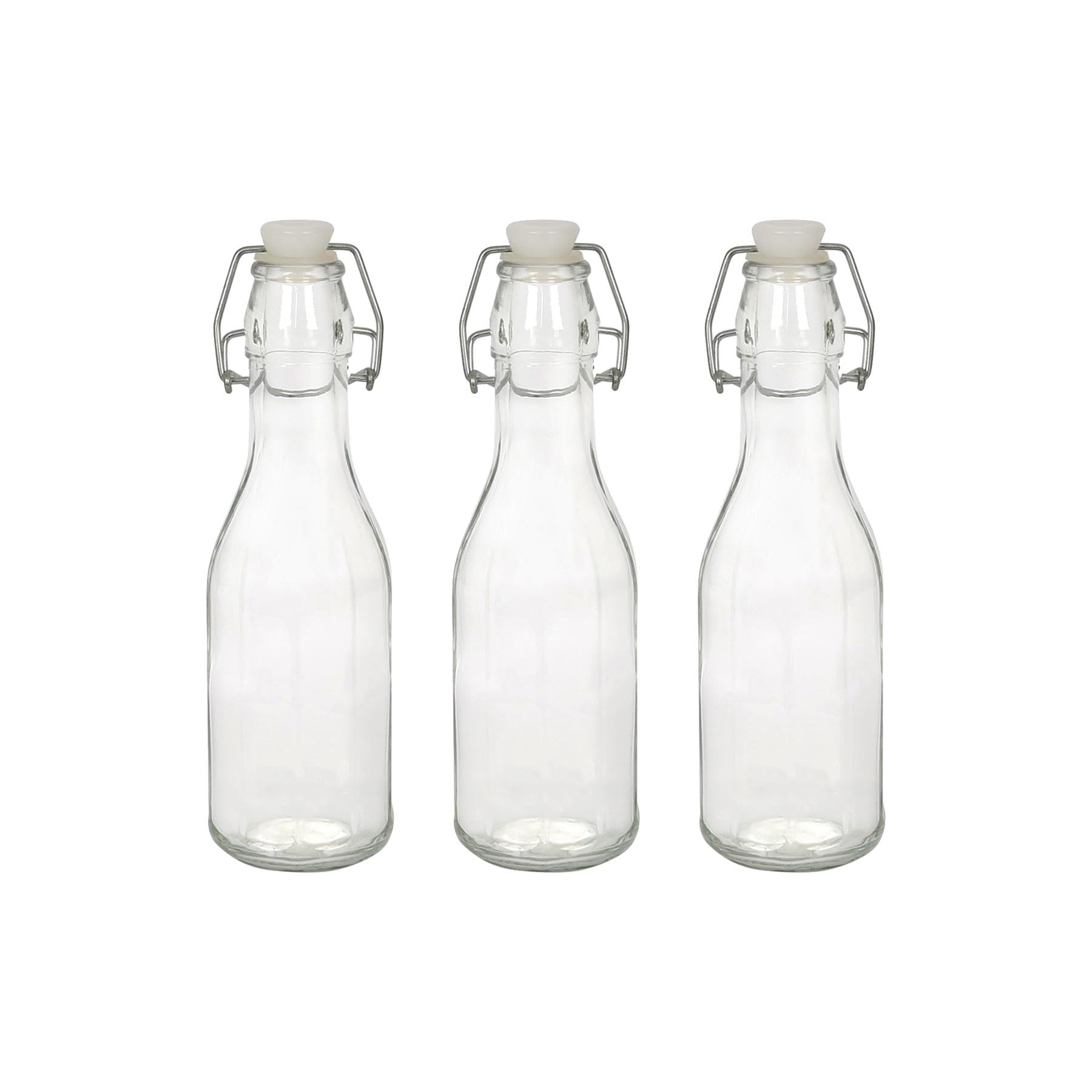 Argon Tableware Glass Swing Top Bottle - 250ml - Clear