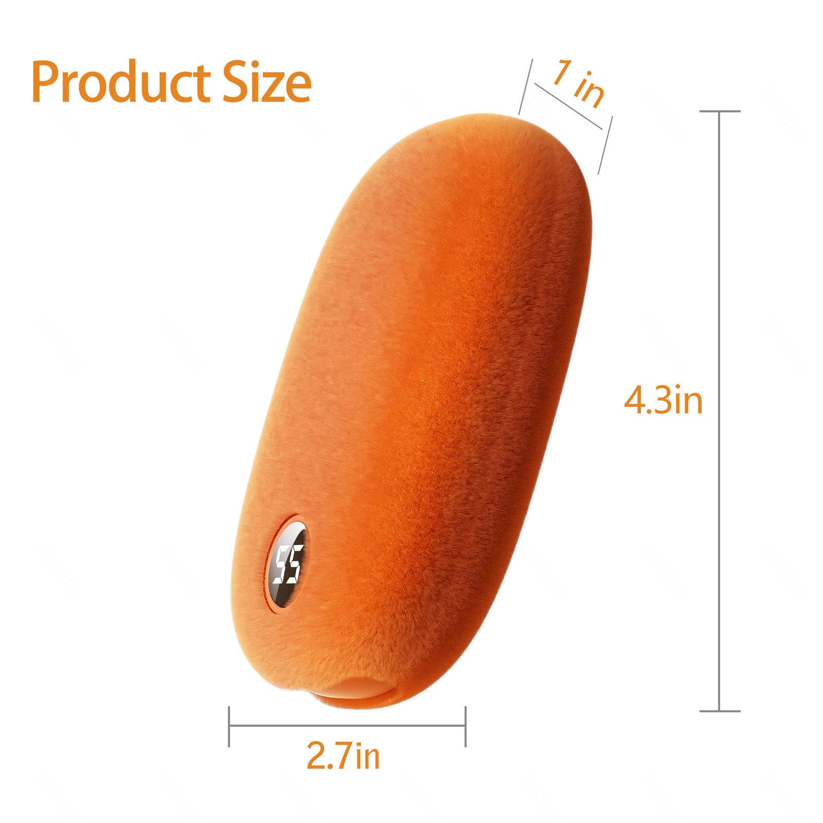 Scaldamani Ricaricabili Power Bank Funzioni (10000 mAh), Scaldamani elettrici Guscio Confortevole, Caricabatterie per Telefono Batteria Attrezzatura da Campeggio Portatile