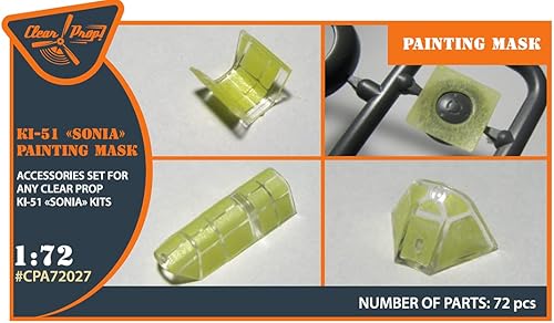 Clear Prop CPA72027-172 Ki-51 Sonia (todas las versiones) máscara de pintura para modelo