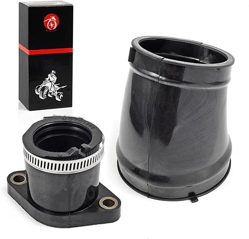 Miniatura 2 de Arranque de colector de admisión y manguito de tubo de entrada de aire compatible con YAMAHA Raptor 350 2004-2013 5YT-14453-00-00 5YT-13586-00-00