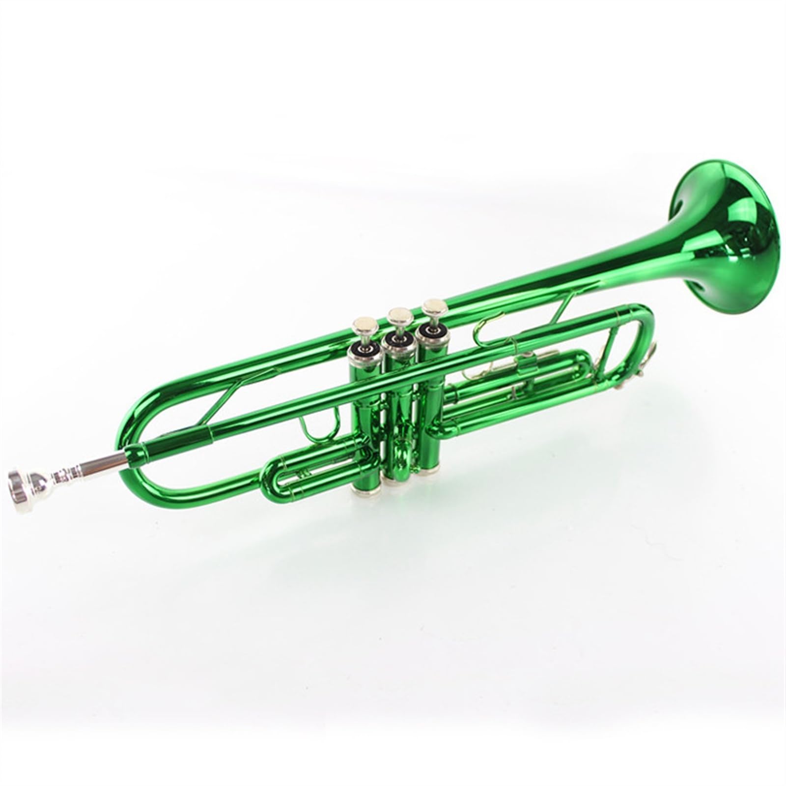 Standard Trompeten Anfänger Grün B Trompete Instrument Edelstahl Professionelle Messing Satten Ton