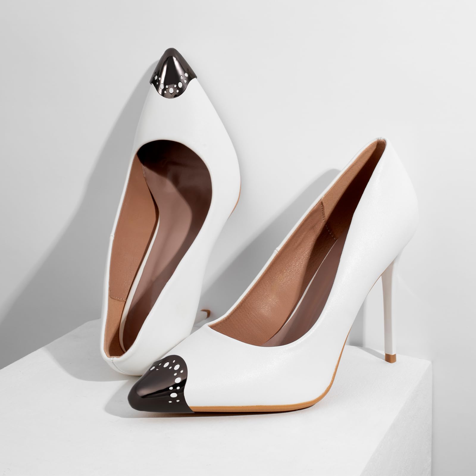 VALICLUD De Punta Para Zapatos De Tacón Alto Metálicos Cubiertas Decorativas Para Puntera De Zapatos Puntiagudos Accesorios Para Mujer Protección Y Estilo Elegante