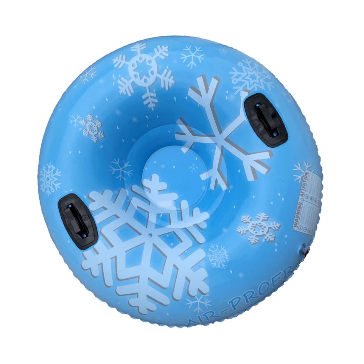 Slittino Gonfiabile Rotondo in Pvc Rinforzato Blu per Neve All'aperto | Resistente All'usura e Agli Strappi, Portatile, Uso Snow Tubing, Design Spesso, Colore Blu, 1 Pezzo