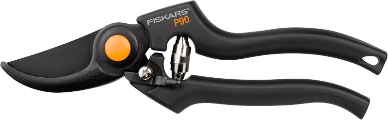 Fiskars Pro Pruner P90, Cutting diameter: 2.6 cm, Steel blades with non-stick coating, Length: 22.5 cm, Black/Orange, 1001530 | Steel blades with non-stick coating, Length: 22.5 cm, Black/Orange, 1001530