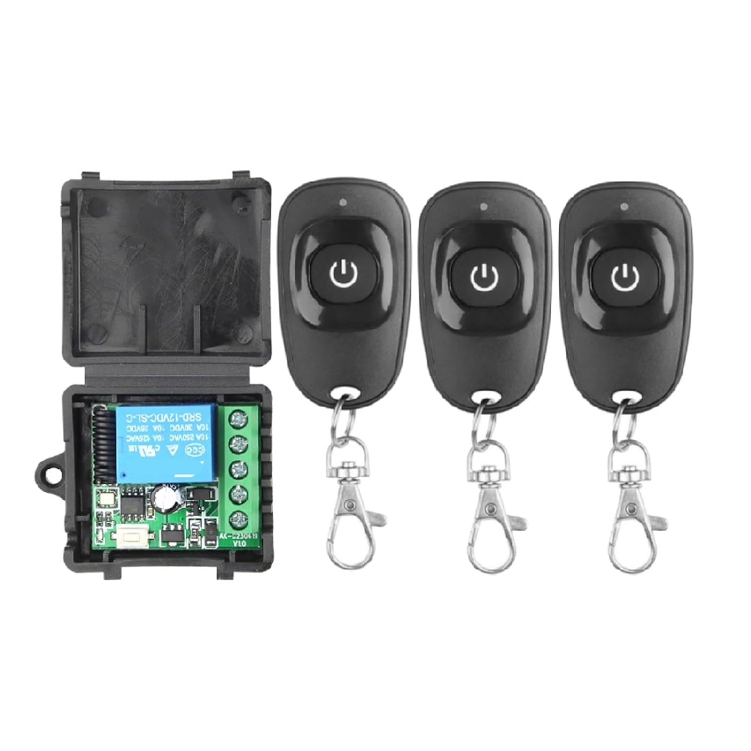 DC 12V 1CH Relay Module Receiver EV1527(4Remote 1 Receiver)