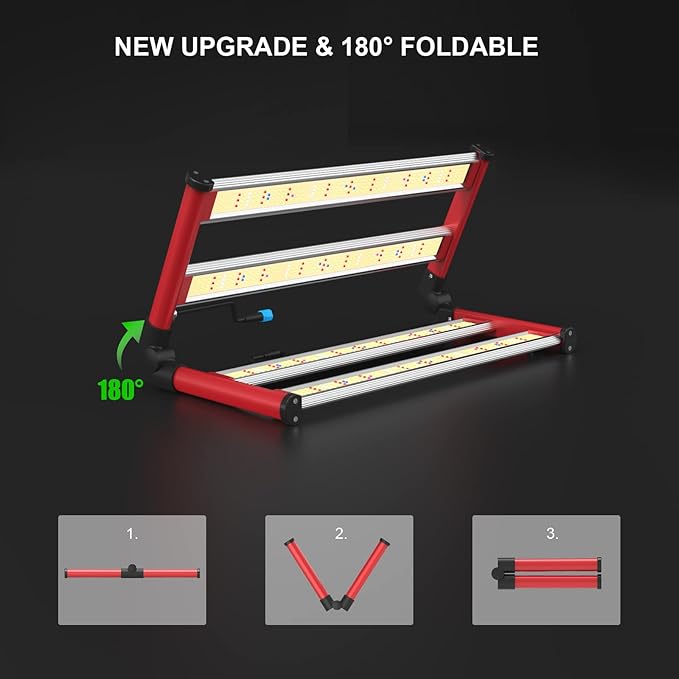 The AGLEX 240W LED Grow Lights are designed specifically for indoor plant growth, providing a full spectrum of light that is essential for optimal plant development. With 780PCS diodes, these grow lights emit a balanced combination of UV and IR light to simulate natural sunlight, promoting healthy growth and maximizing yields. The foldable design and ability to daisy chain multiple lights make them a convenient and versatile option for commercial hydroponic growing setups.