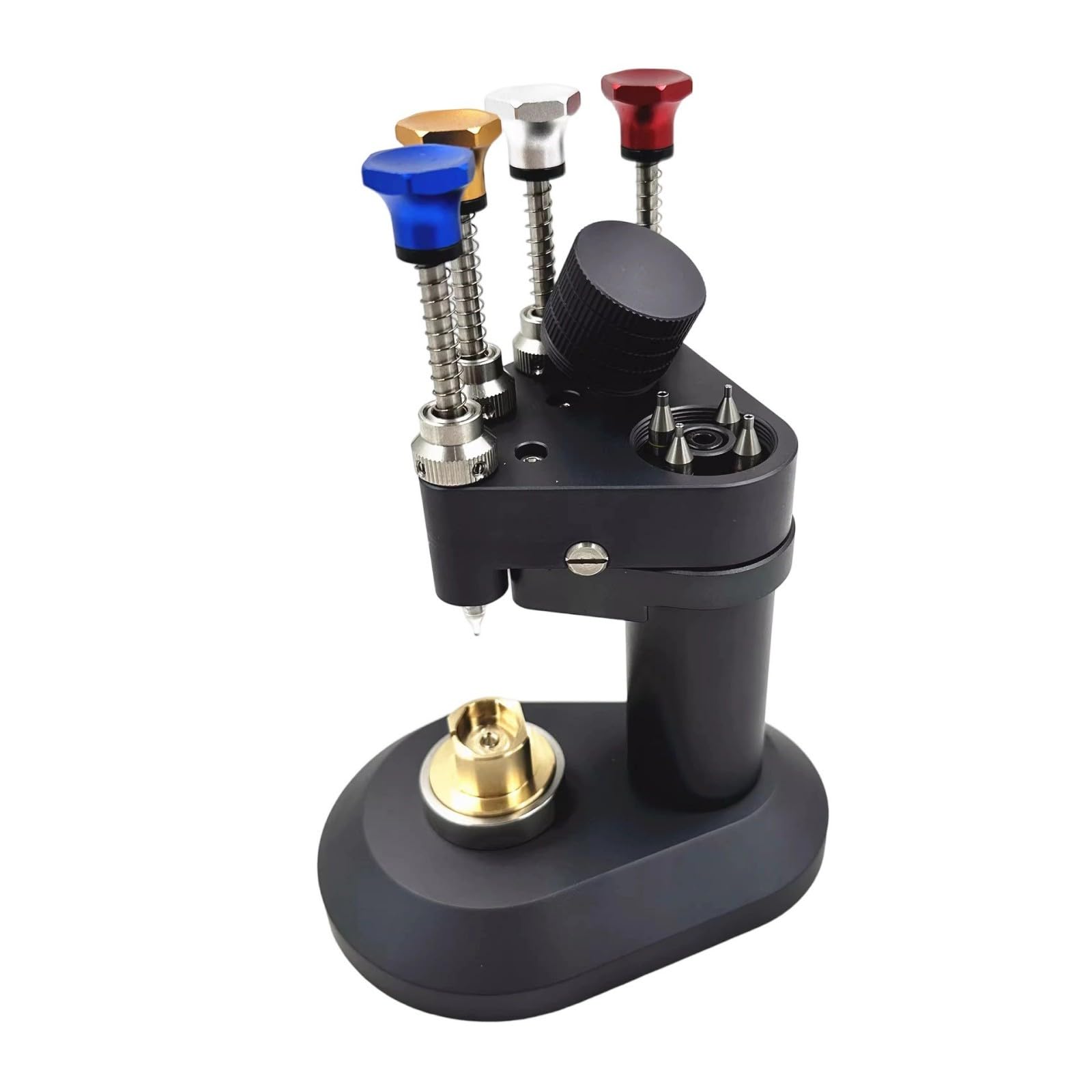 Hdoytxxm Watch Hands Installation Watchmaker Essential Tool 4 Pin Presser With Metal Nozzle For Professional Repair