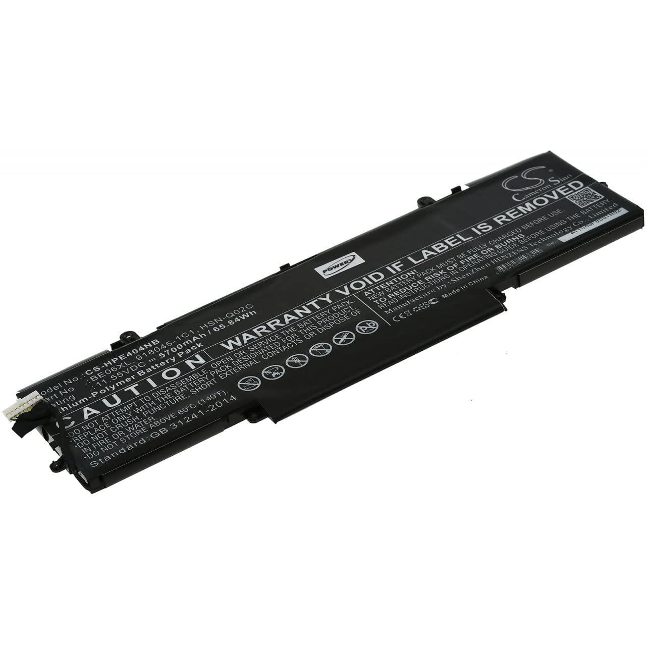 Powery Batería Compatible con HP Modelo 918108-855, 11,55V, Li-Ion
