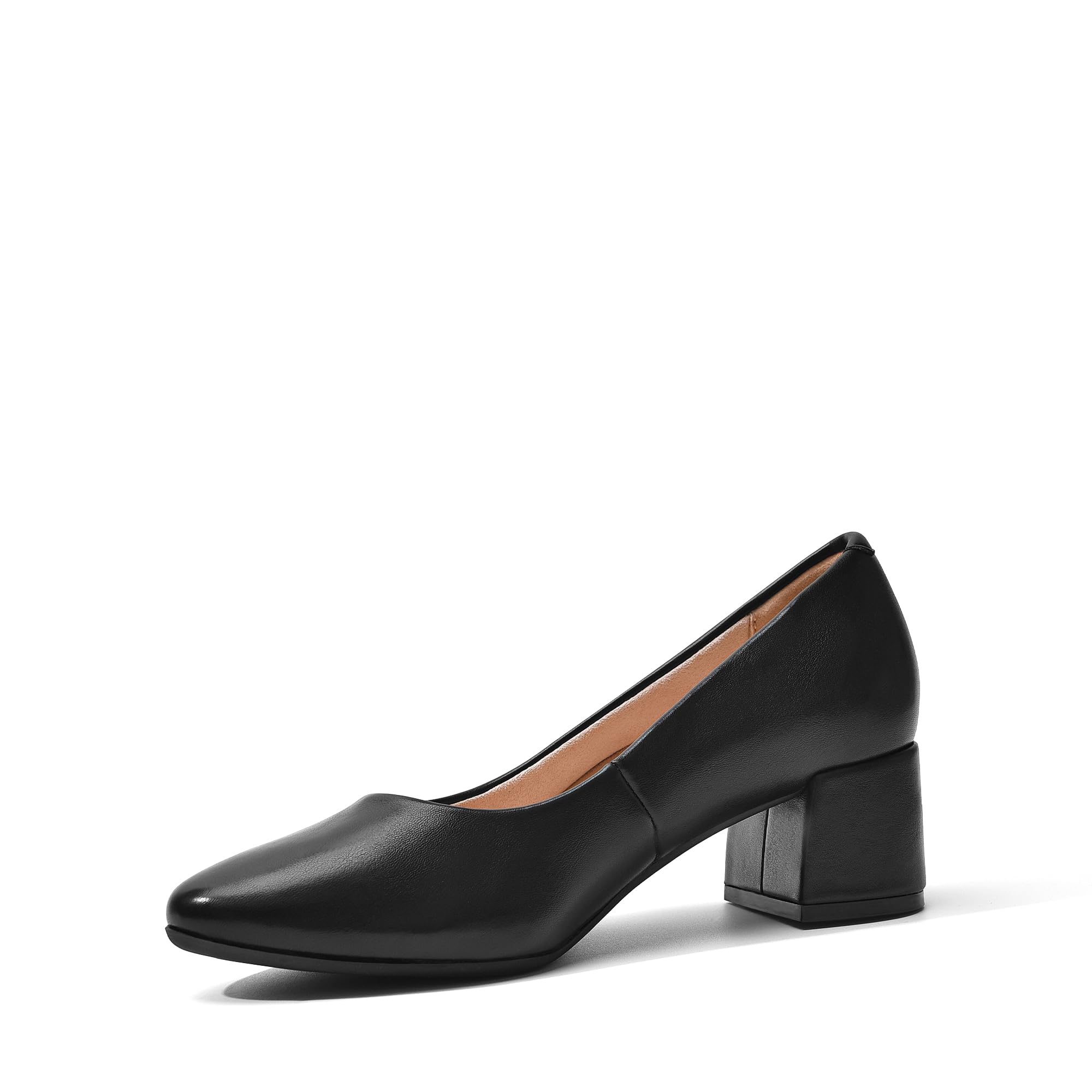 DREAM PAIRS Zapatos de Tacón Vestir de 5cm Zapatos Altos Clásicos Mujer con Bajo Tacón Ancho Zapatos de Salón Cómodos SDPU2440W-E