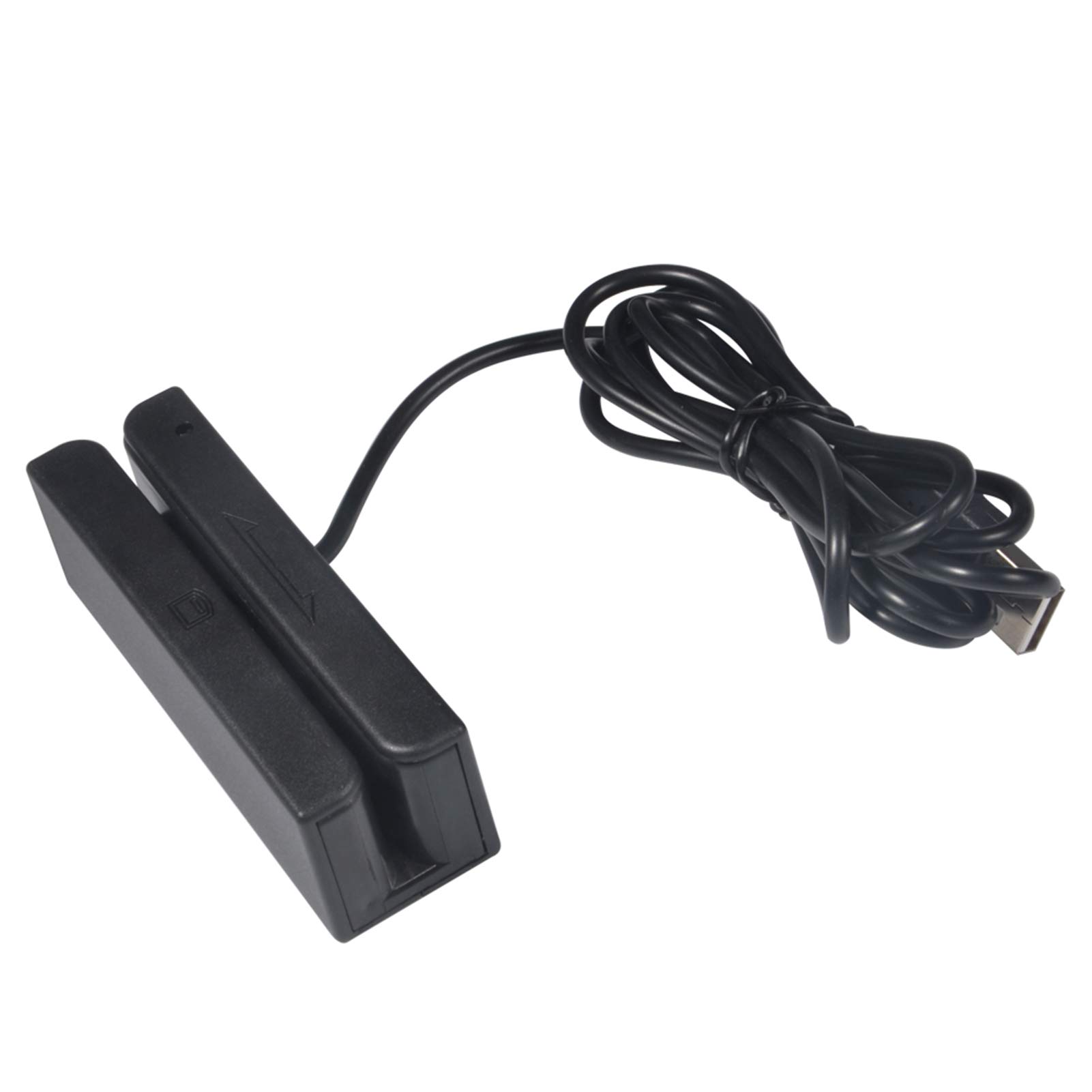 Cuifati MSR580 Magnetischer USB-Kreditkartenleser 3-Spur-Smartcard-Leser für Windows 98/2000/XP/Vista/7