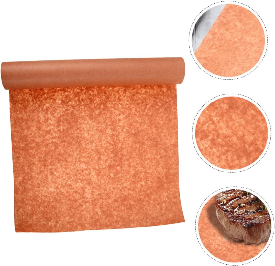 Butcher Paper Roll Non Stick Grease Proof for Smoking Meat, Brown