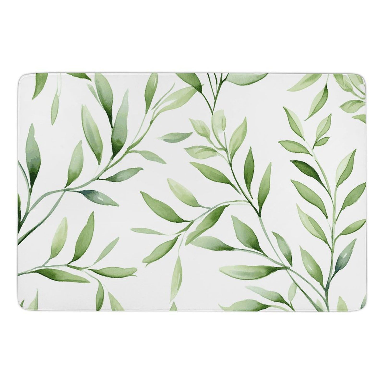 Tapis de bain en velours corail lavable pour instaurer une ambiance nature au salon