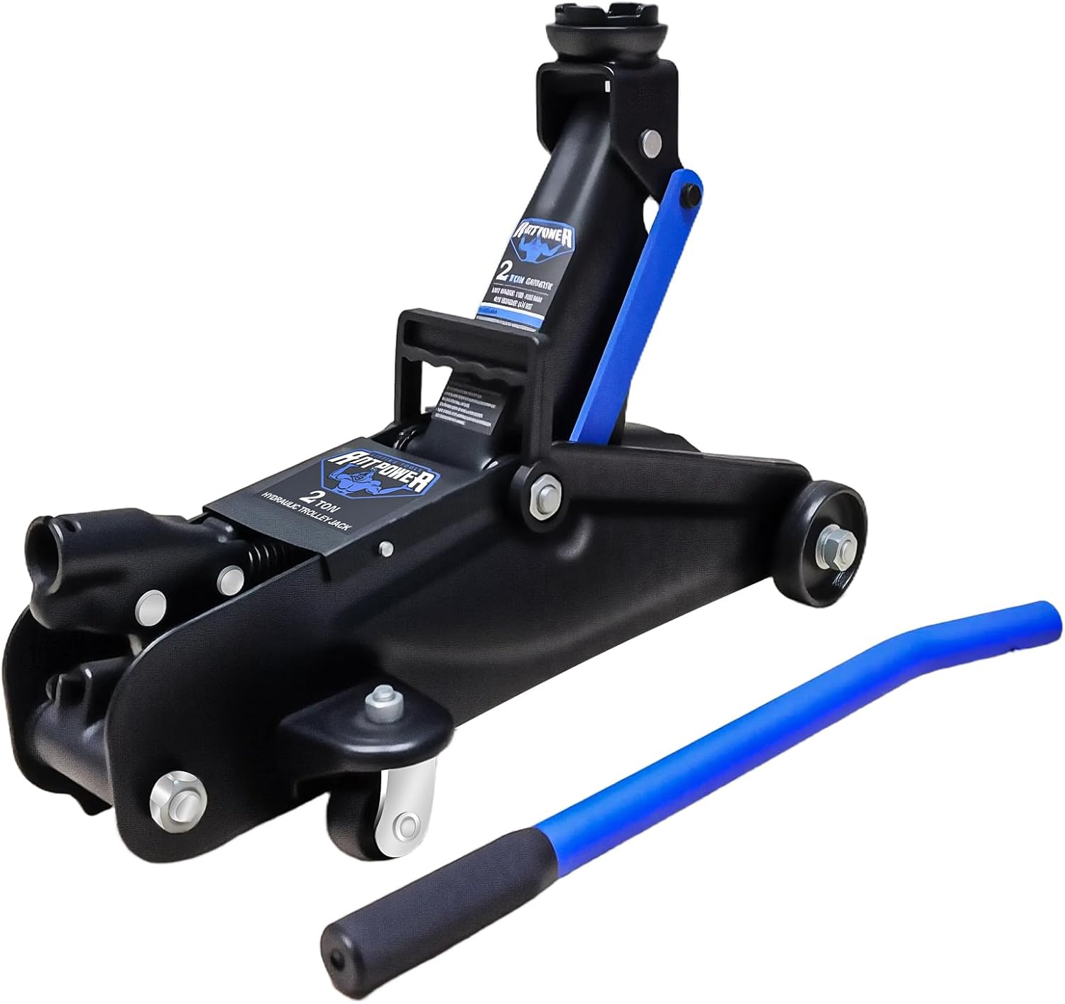 ANTPOWER 2 Ton Floor Jack,with Wheels for Secure Lifting,Fast Lift Floor Jack, Quick Lift Pump for Sport Utility Vehicle,Providing Stable Support for Various Cars,lifting range of 5.31" to 13" (2 Ton)