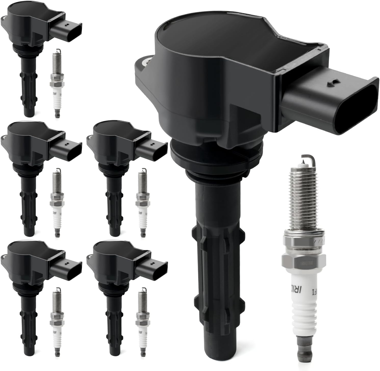 6PCS Ignition Coil Packs & Iridium Spark Plugs Compatible with 3.5L V6 2006-2012 Mercedes Benz E350 ML350 ML450 C230 C280 C300 C350 CLK350 GLK350 R350 S400 SLK280 SLK350 SLK400 Replace UF535 & 95983