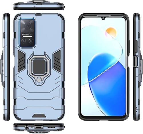 Vista 165 de Funda para Samsung Galaxy A04 4G, Cubierta De Cáscara De Soporte Para SM-A045F/DS SM-A045M/DS SM-A045F SM-A045M - Azul