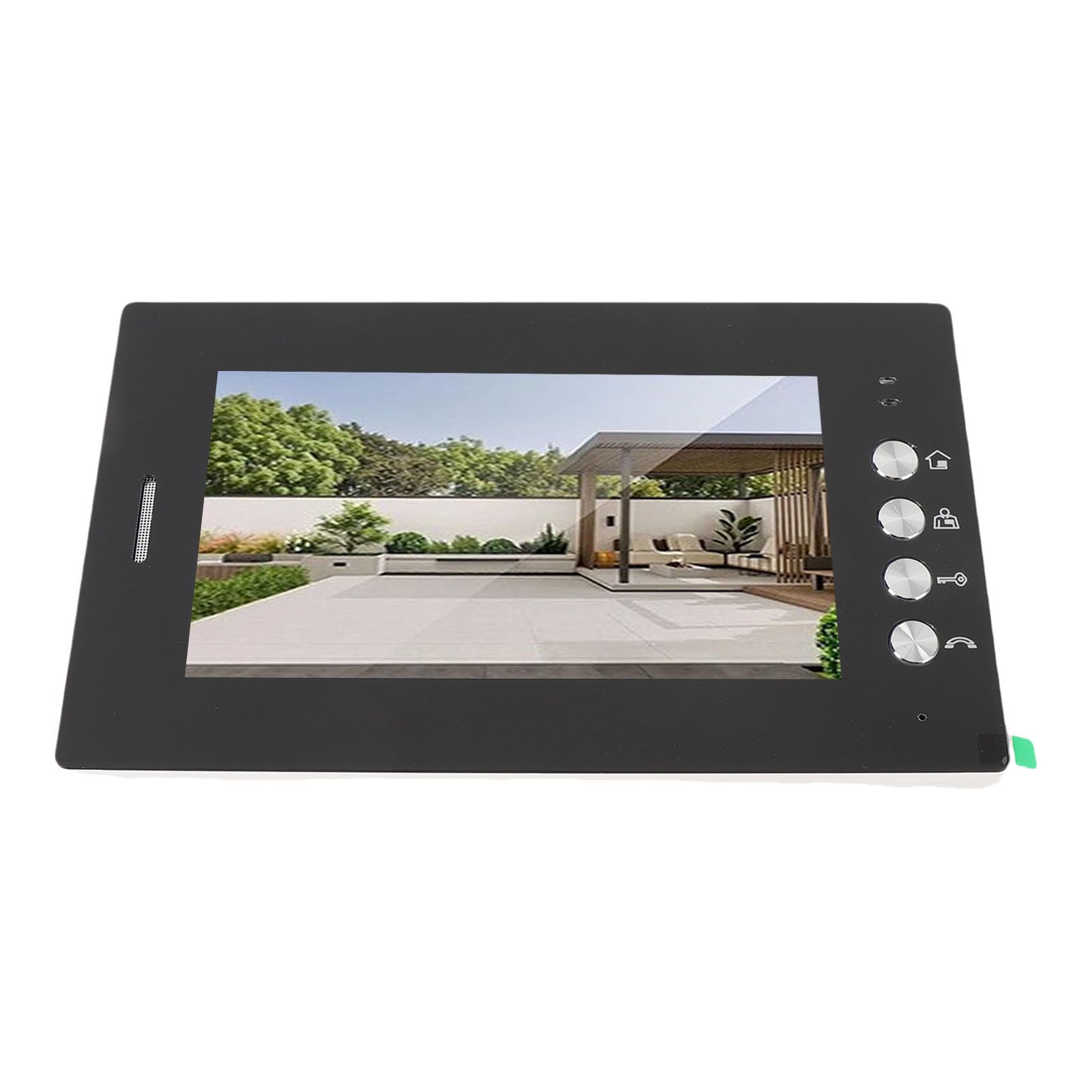 Videocitofono Wireless, Videocitofono Citofono di Sicurezza Domestica, Doppio Schermo HD da 7 Pollici, Doppie unità Interne, Telecamera Grandangolare 120°, Segnale Stabile (Spina europea)