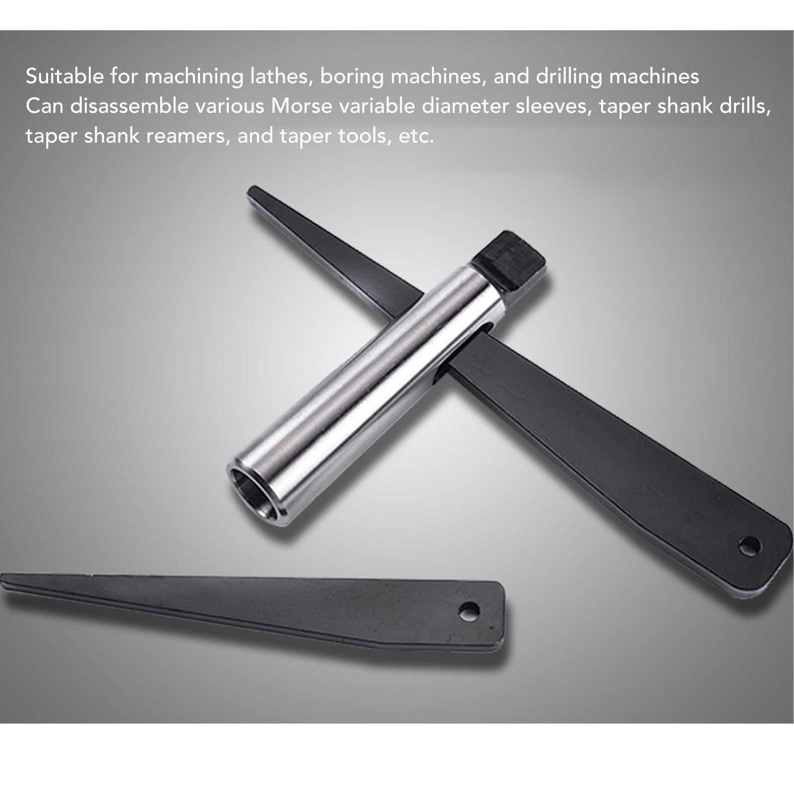 Morse Taper Drift, MT4 Drill Chuck Sleeve Morse Taper Adapter Portable Morse Taper Drift Key Impact Easy Ejecting Drift for Machining Lathes, Drilling Machines
