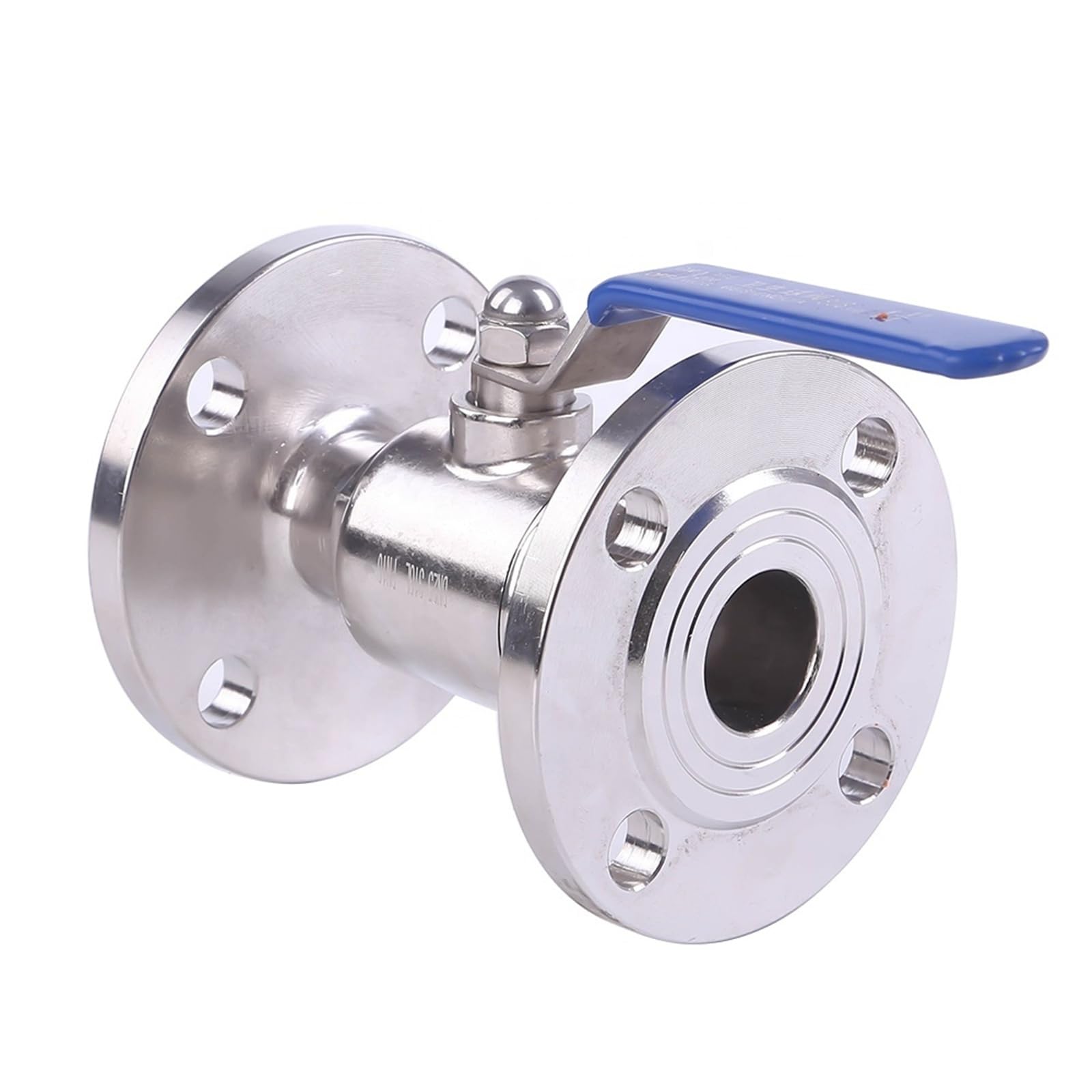 Owytmabq One Color Stainless Steel 316L Manual Straight Sanitary Grade Flanged Ball Valve For High Temperature Media