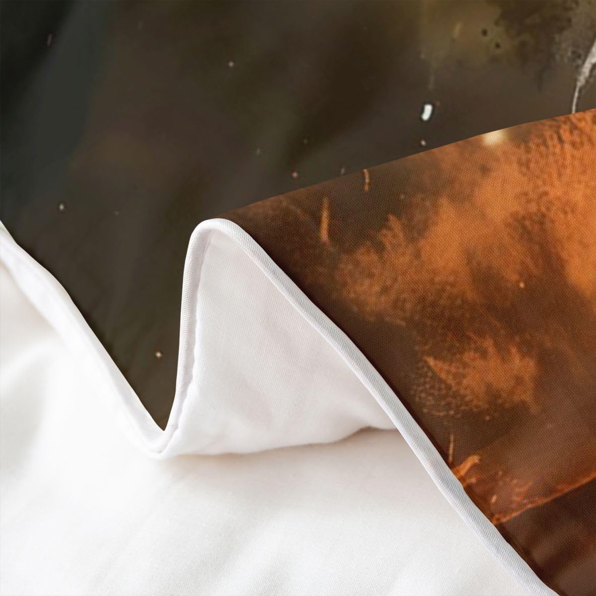 Homewish Knight - Juego de ropa de cama tamaño Super King con 2 fundas de almohada, funda de edredón de algodón de caballo medieval, funda de edredón vintage metálica, juego de cama moderno y estético