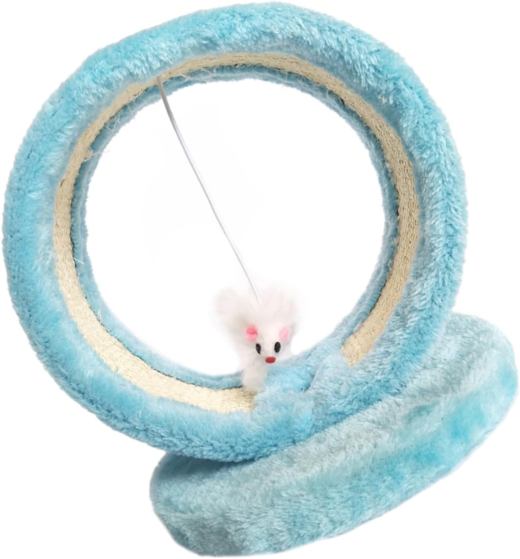 1set Cat Climbing Frame with Hanging Mouse Indoor Scratching Toy for Cats Multi-Level Space-Saving Design for Relaxation and Play Scratch Board