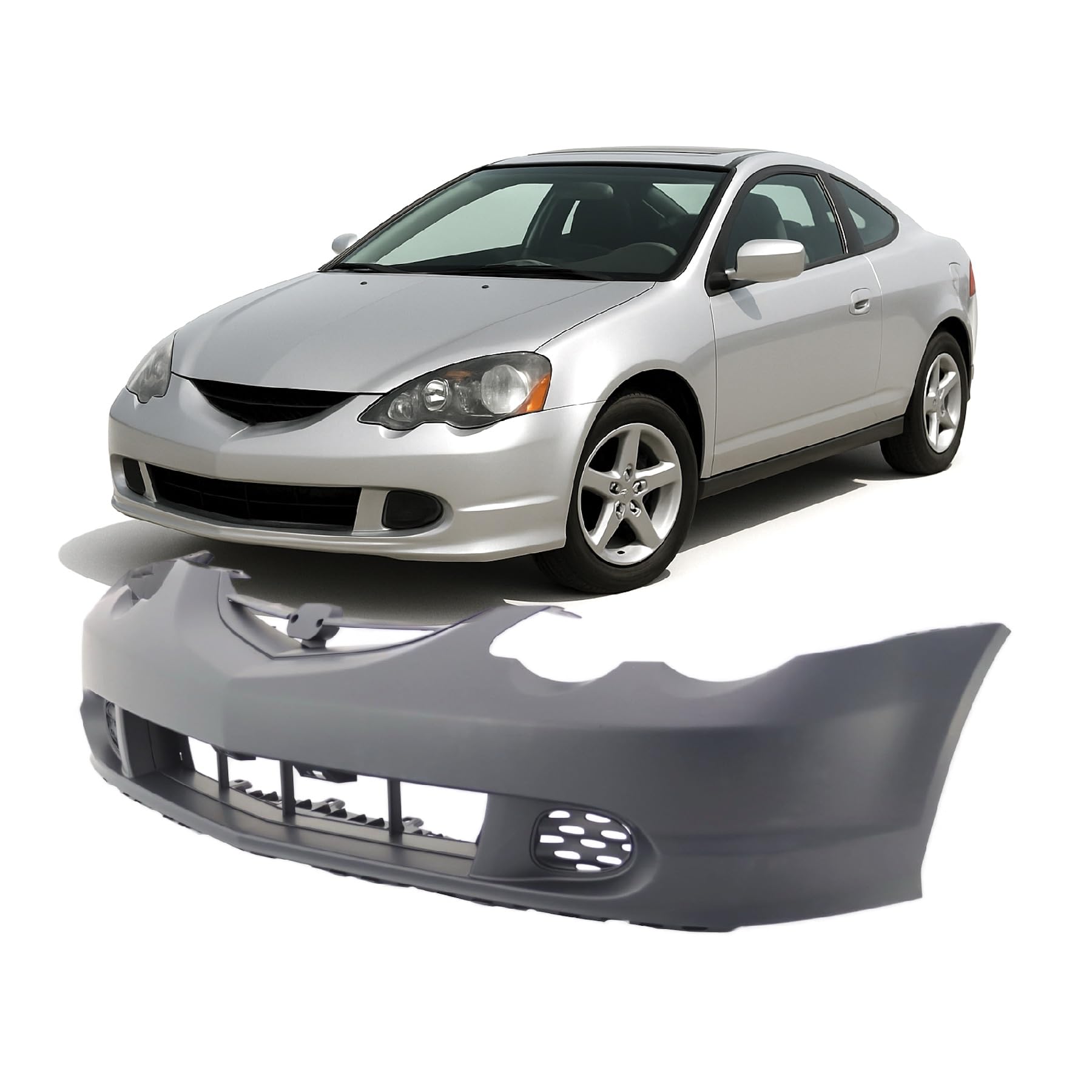 FitParts Compatible with Acura RSX 2002–2004 Front Bumper Cover