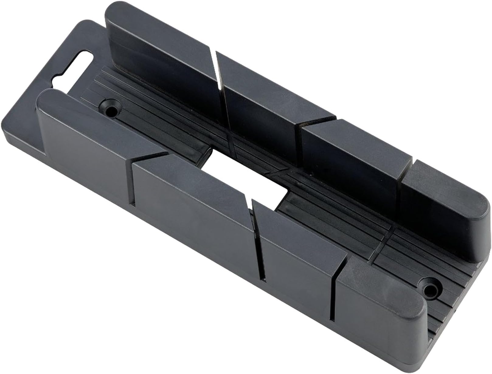 Mini Mitre Block | 200mm x 35mm x 50mm Mitre Box |45° and 90° Angle Precision Cutting Box| Moulded Coving Miter Tool | Small Scale | 48677, Black