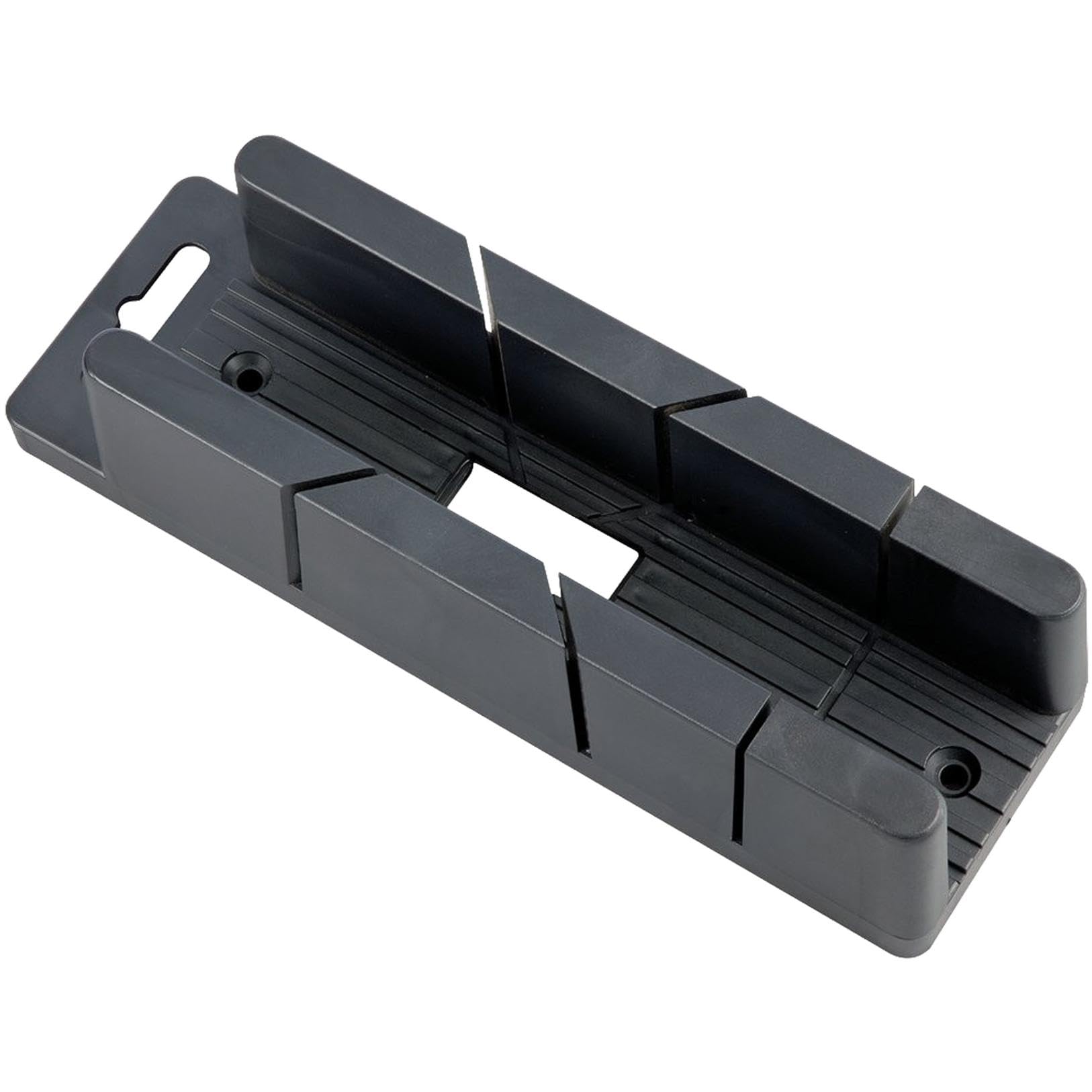 Draper Mini Mitre Block | 200mm x 35mm x 50mm Mitre Box |45° and 90° Angle Precision Cutting Box| Moulded Coving Miter Tool | Small Scale | 48677, Black