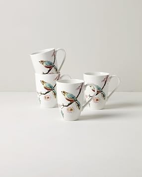 Lenox 897261 Chirp Mugs, Set of 4
