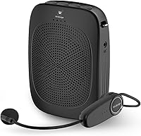 Vista 1 de Amplificador de voz inalámbrico con micrófono de auriculares, amplificador Bluetooth inalámbrico personal con micrófono, micrófono inalámbrico