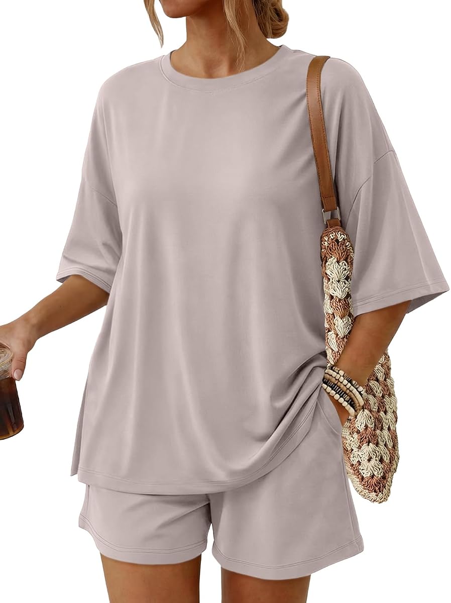 Trendy Queen Conjunto de 2 piezas de verano para mujer con bolsillos