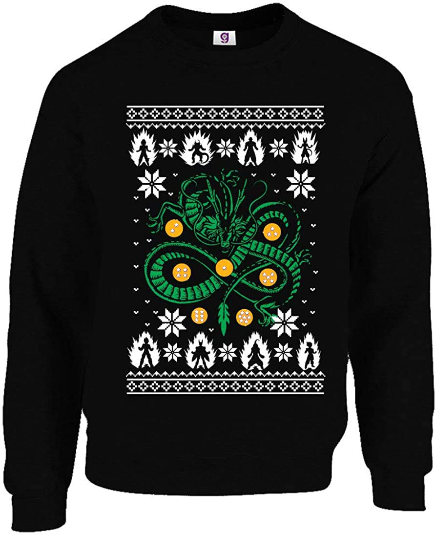 Funny Inspired Dragon and Ball Gamers Ugly Christmas Sweater Xmas Jumpers