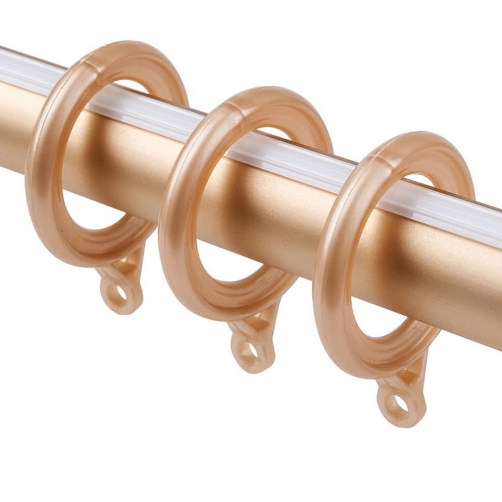 Binari per Tende, Binario per Tende da 1-6 Metri Scorrevole, Scorrevoli Scorritenda Bastoni Tende, per Tendaggi Moderni Scorrimento Manuale Strappo Completo(A,5.2M/(17FT))