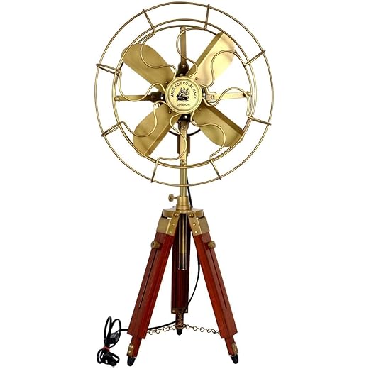Afshariya Trading Co Pedestal Antique Floor Fan Adjustable H