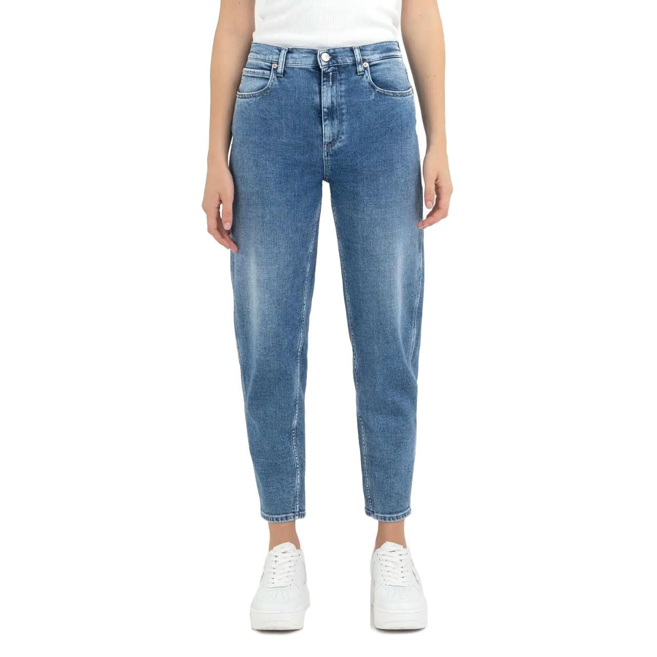 Replay women's jeans made of comfort denim, blue (Medium Blue 009), 25W / 30L