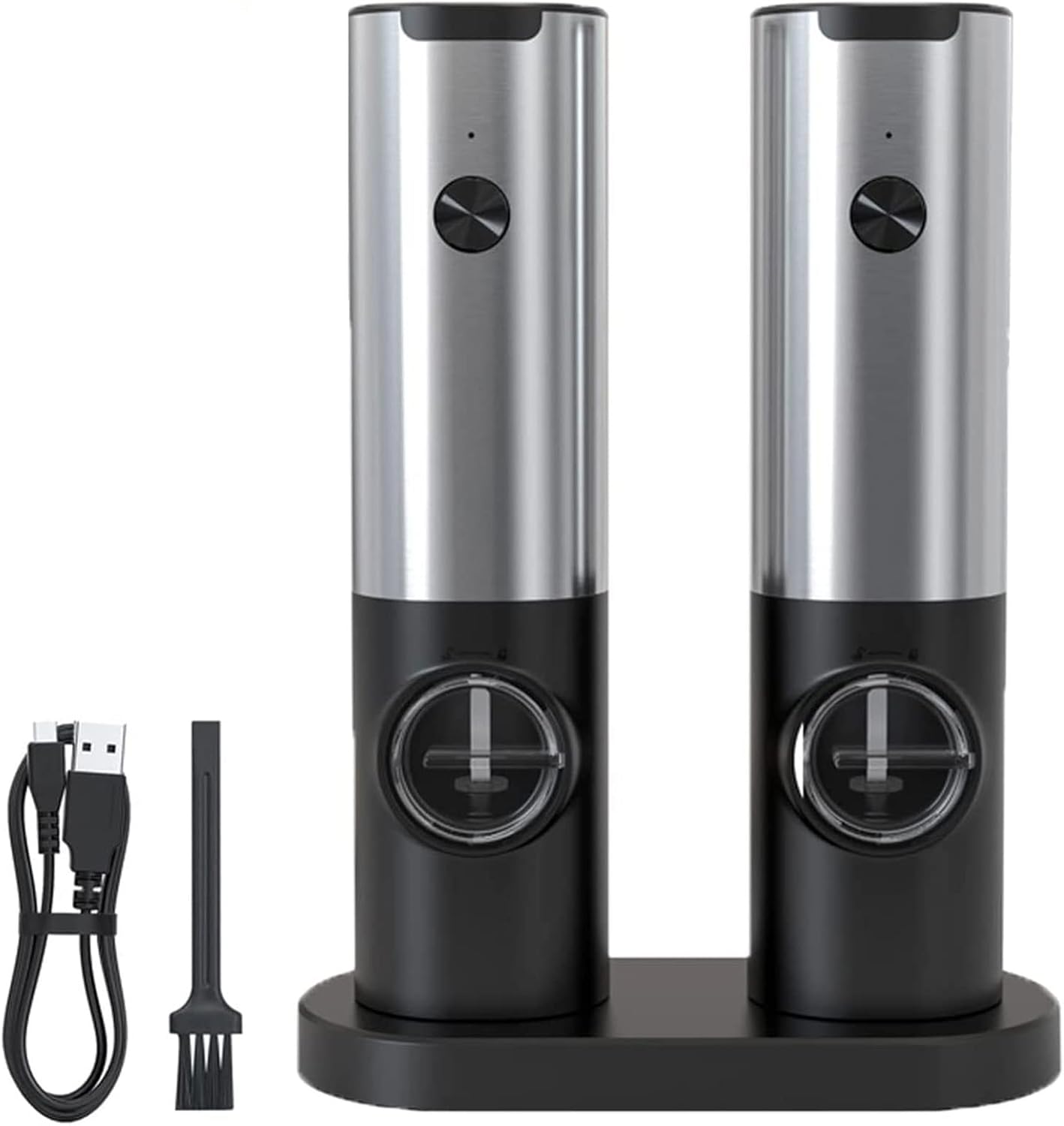 Sale E Pepe Elettrico Sale E Pepe Set 2 Pezzi Macina Pepe - Macina Sale E Pepe, Materiali In Acciaio Inox E Macina Pepe Elettrico Trita Sale E Pepe Elettrico - Foto 5