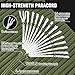 HOKINETY 1200 Paracord Rope - 4.4mm 14 Strand Nylon Parachute Spool para Cord Lanyard for Outdoor Camping Survival Utility Tent Crafting DIY Projects Fishing Clothsline Bracelet - ArmyGreen 300FT
