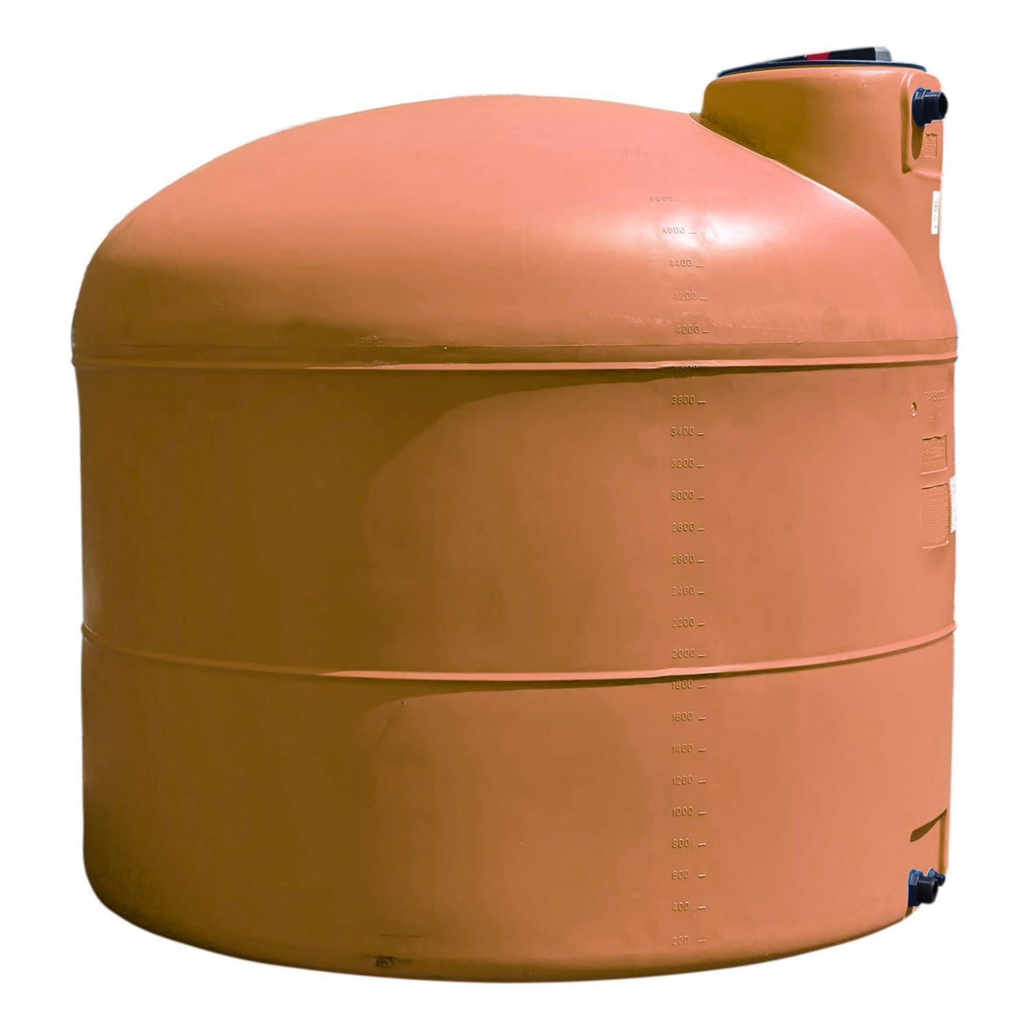 ELBI Serbatoio 1000l Aereo Di Recupero Acqua - Serbatoio Cilindrico Terracotta Pa1000
