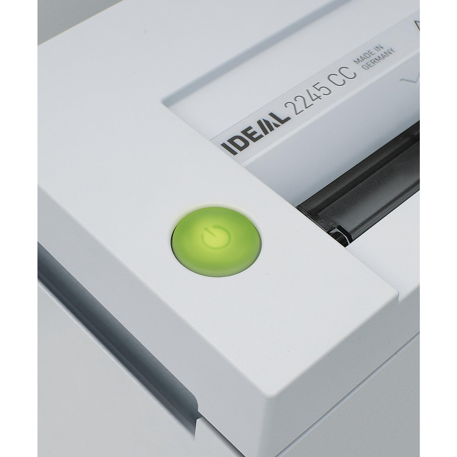 IDEAL 2265 - Destructora de papel, nivel de seguridad P-2, corte en tiras de 4 mm, capacidad de 11 hojas, cubo de basura de 20 L, también destruye grapas y tarjetas de crédito | Volumen de recogida de 20 l, tiras, 4 mm