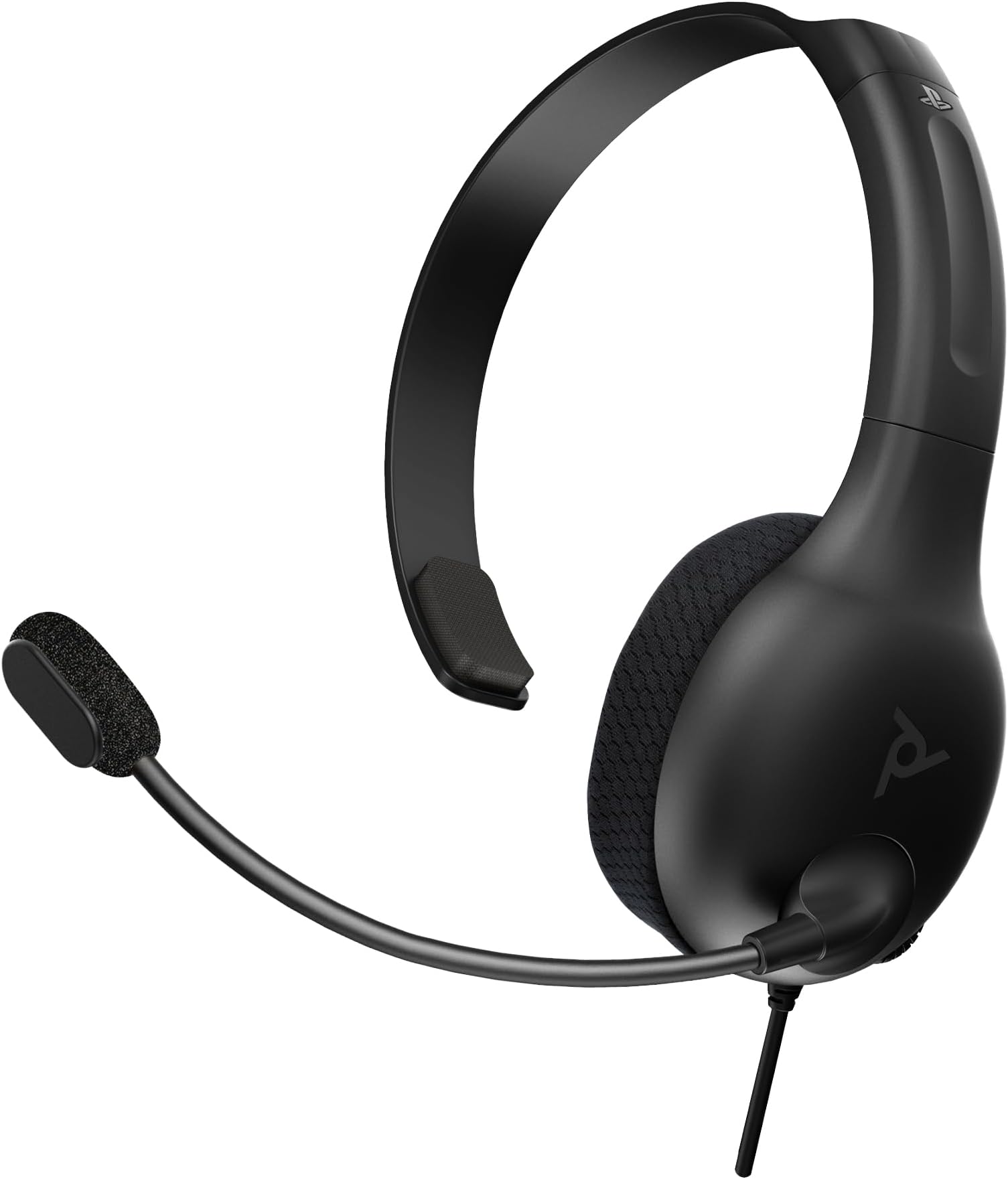 PDP LVL30 Wired Headset with Single-Sided One Ear Headphone for Playstation (PS4 / PS5) - PC, Mac Compatible - Noise-Cancelling Mic - Lightweight, Gaming, Great for School and Remote Work - Black