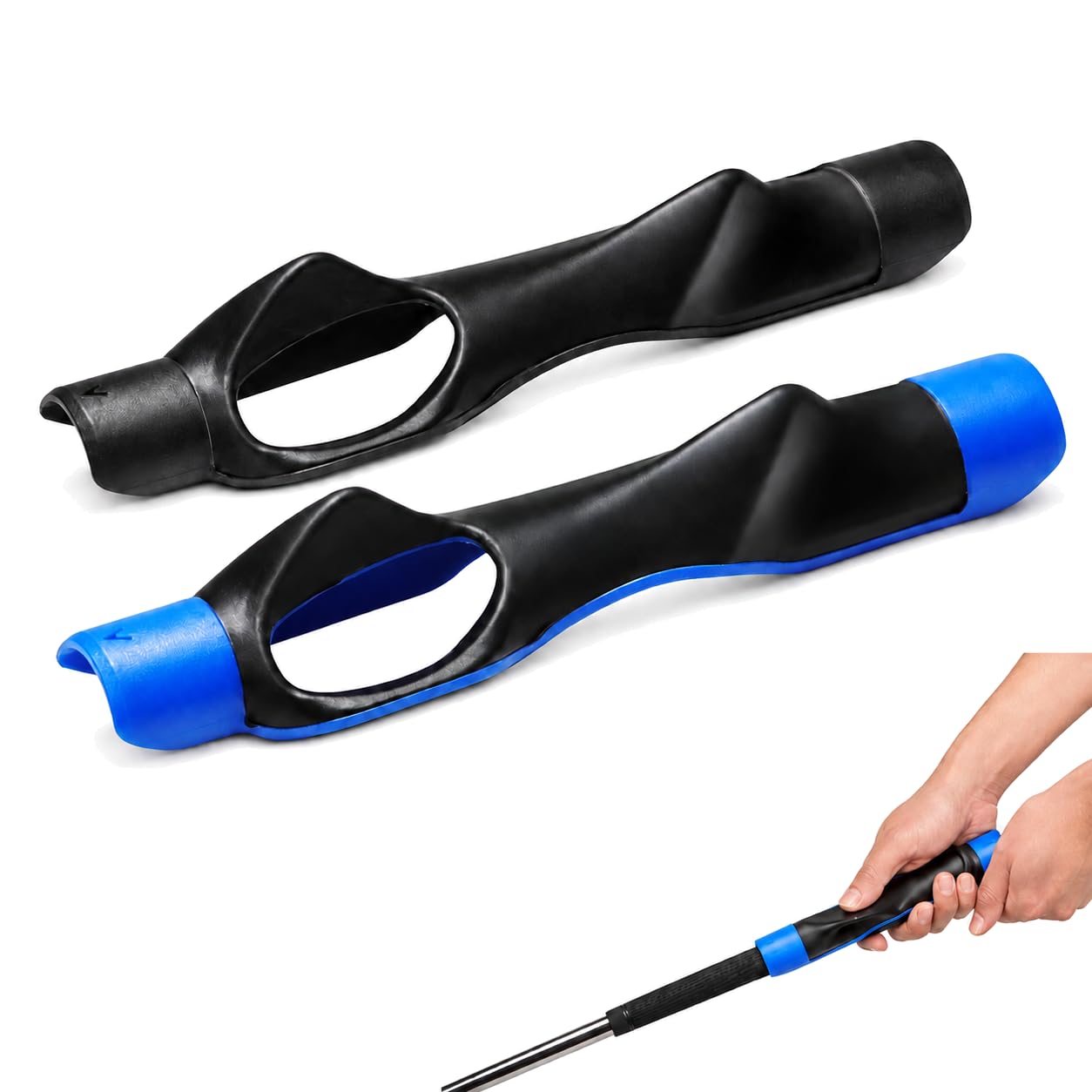 Viilich 2 Pack Golf Grip Trainer, Golf Training Aids for Correct Hand Position & Muscle Memory, Right-Handed Golf Grip Correction Tool, Non-Slip Golf Swing Trainer for Club Control & Swing Practice