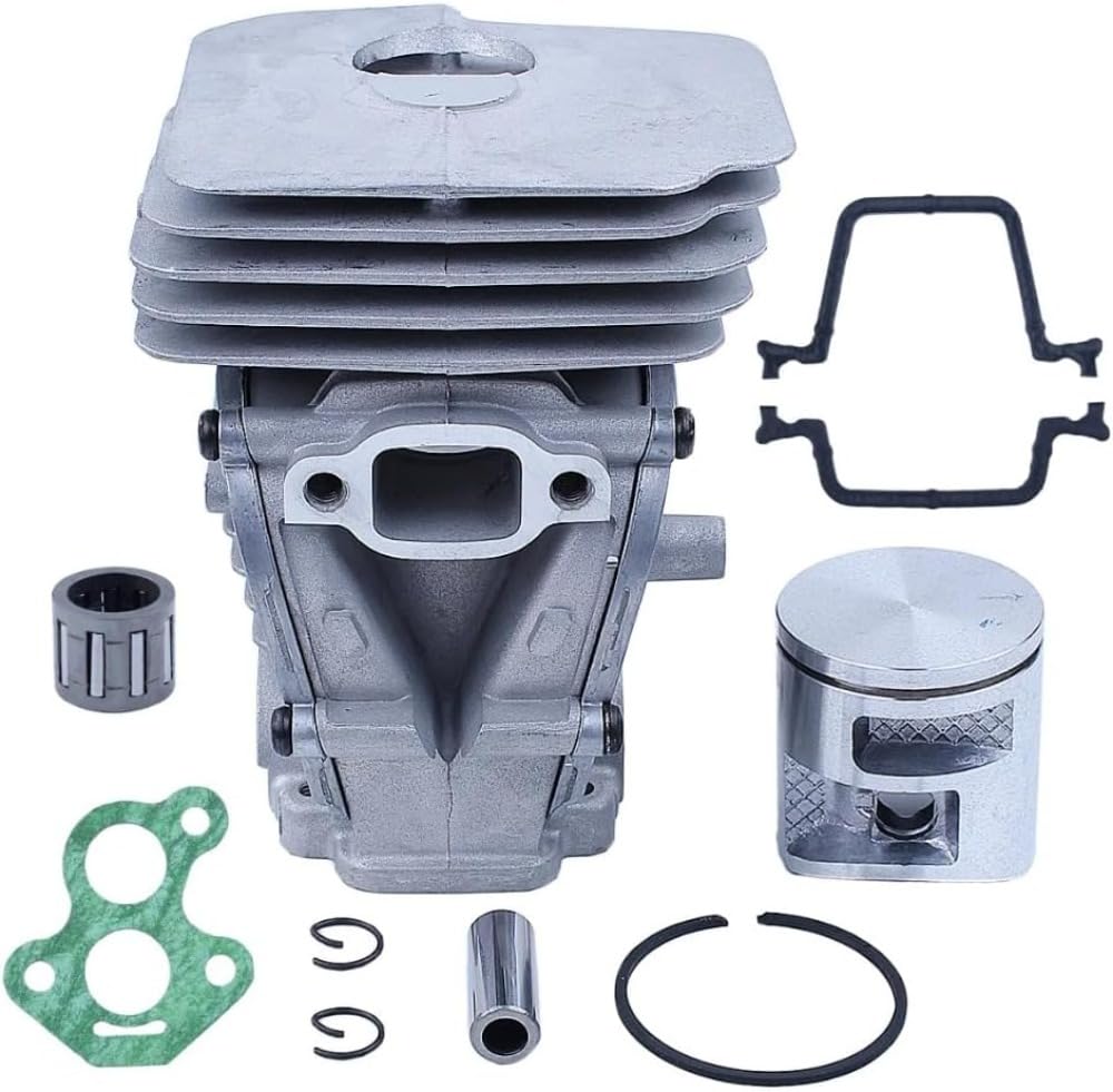 Kit de rodamientos de juntas de pistón de cilindro de 41 mm compatible con Husqvarna 435 440 440E Motosierra Motor Piezas de herramientas de jardín