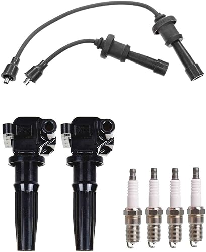 Miniatura 8 de ENA Juego de 2 bobinas de encendido compatibles con Kia Optima Santa Fe Magentis Sonata L4 2.4L Reemplazo para UF-285 C1226